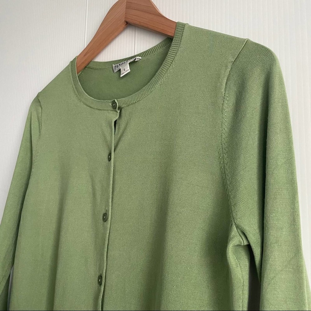 Pendleton Silk Cardigan Button Down Front - image 3